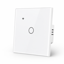 NéoGlass Lite Comfort blanc tactile sans fil neutre pour commande murale WiFi.