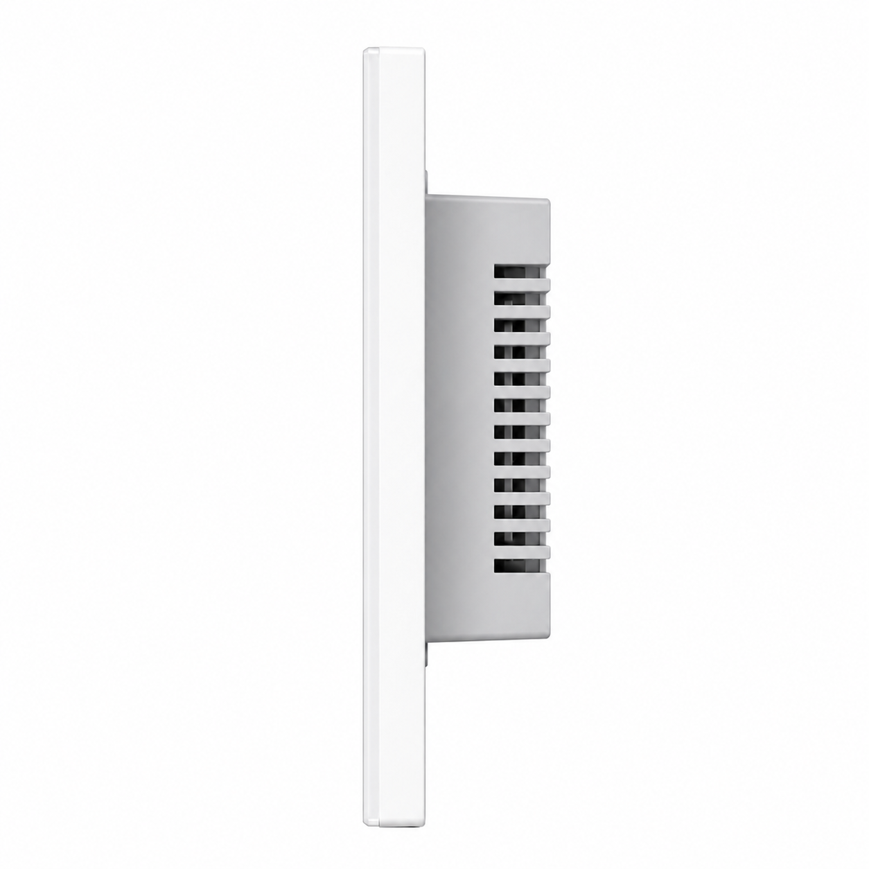 NéoGlass Switch Comfort noir installé au mur pour éclairage ZigBee.