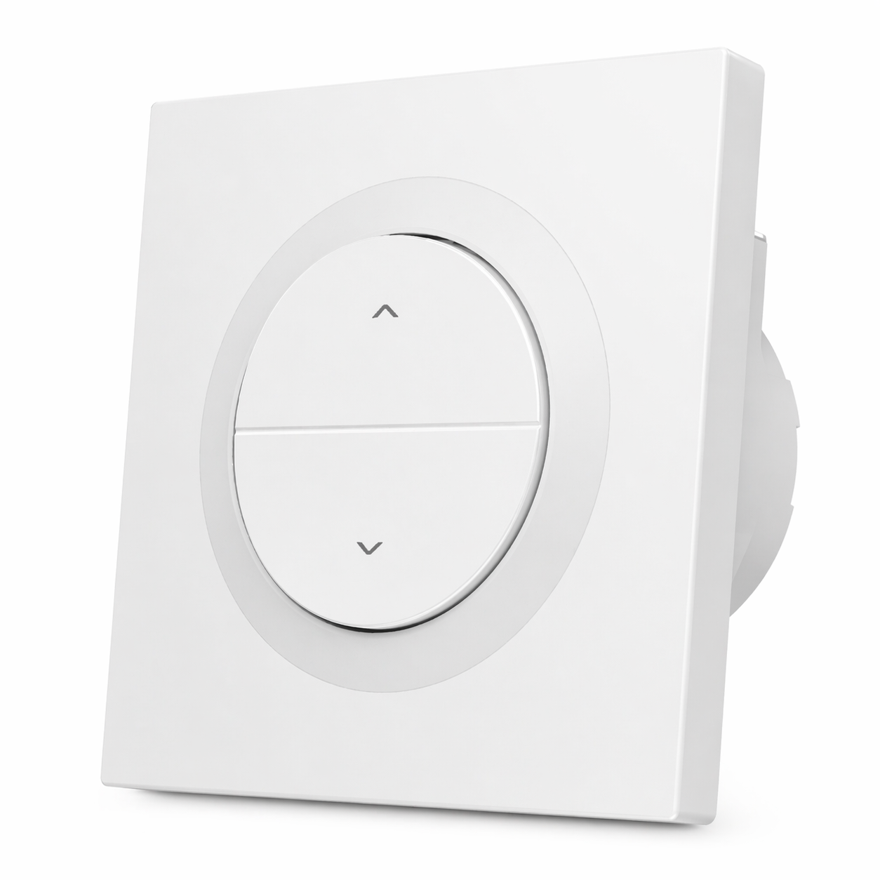 Interrupteur volet blanc vue angle