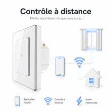 Interrupteur volet connecte, controle a distance via application mobile.