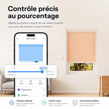 Controle pourcentage volet dans app