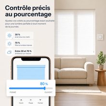 Controle pourcentage interrupteur volet