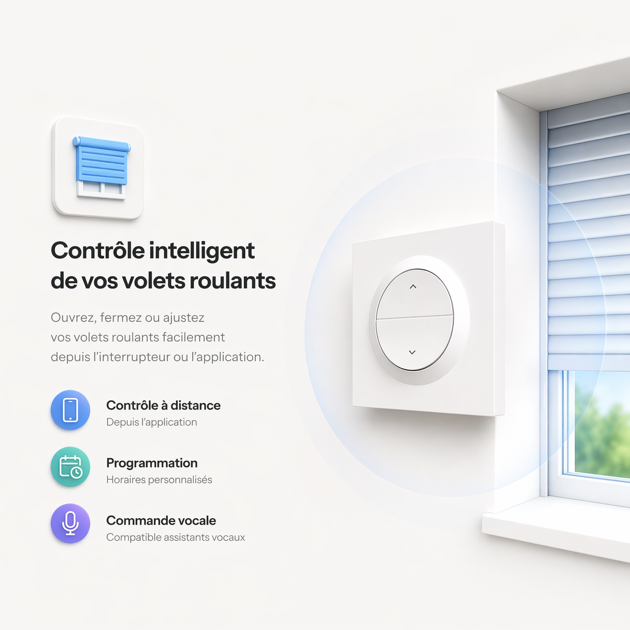 Controle intelligent volets roulants