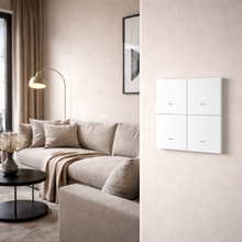 Interrupteur WiFi blanc quatre boutons salon