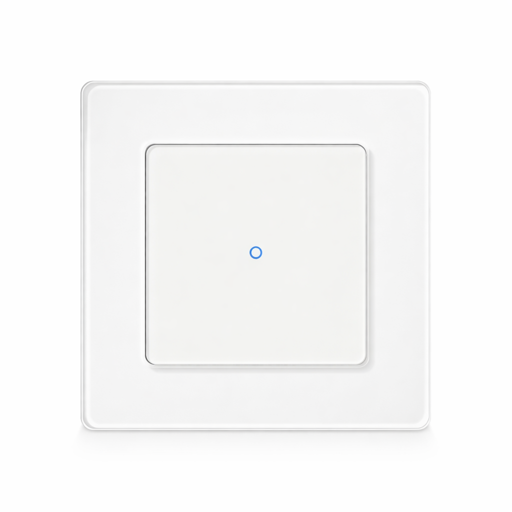 Interrupteur Wi-Fi Blanc Pur à un canal NéoGrid Essential.