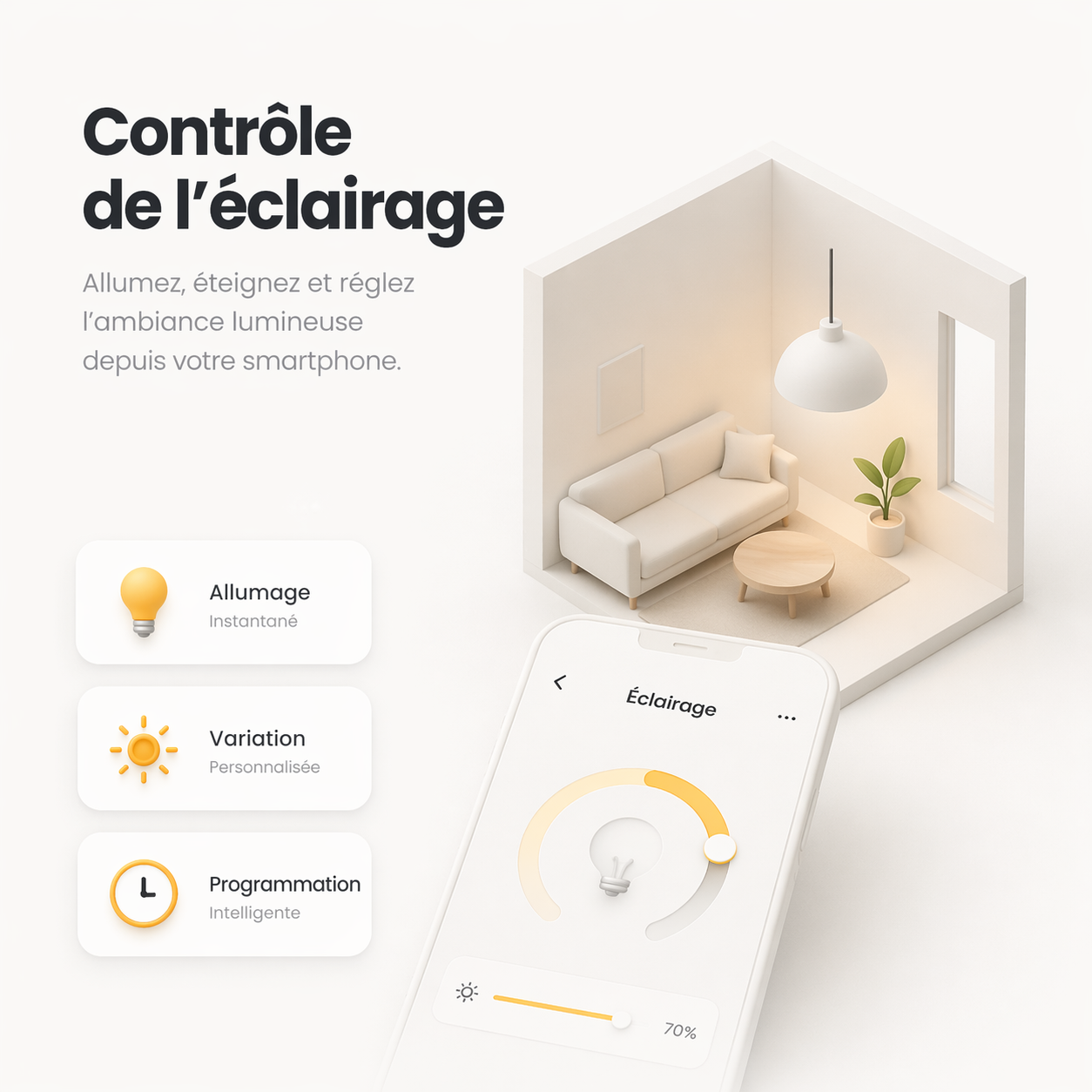 Interrupteur WiFi controle de l eclairage