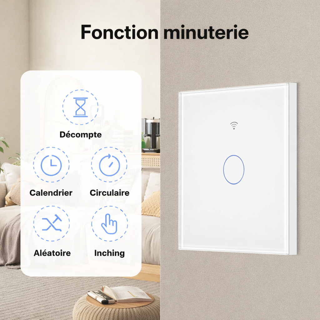 Interrupteur WiFi fonction minuterie