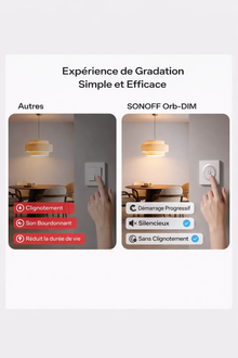 Interrupteur WiFi experience gradation