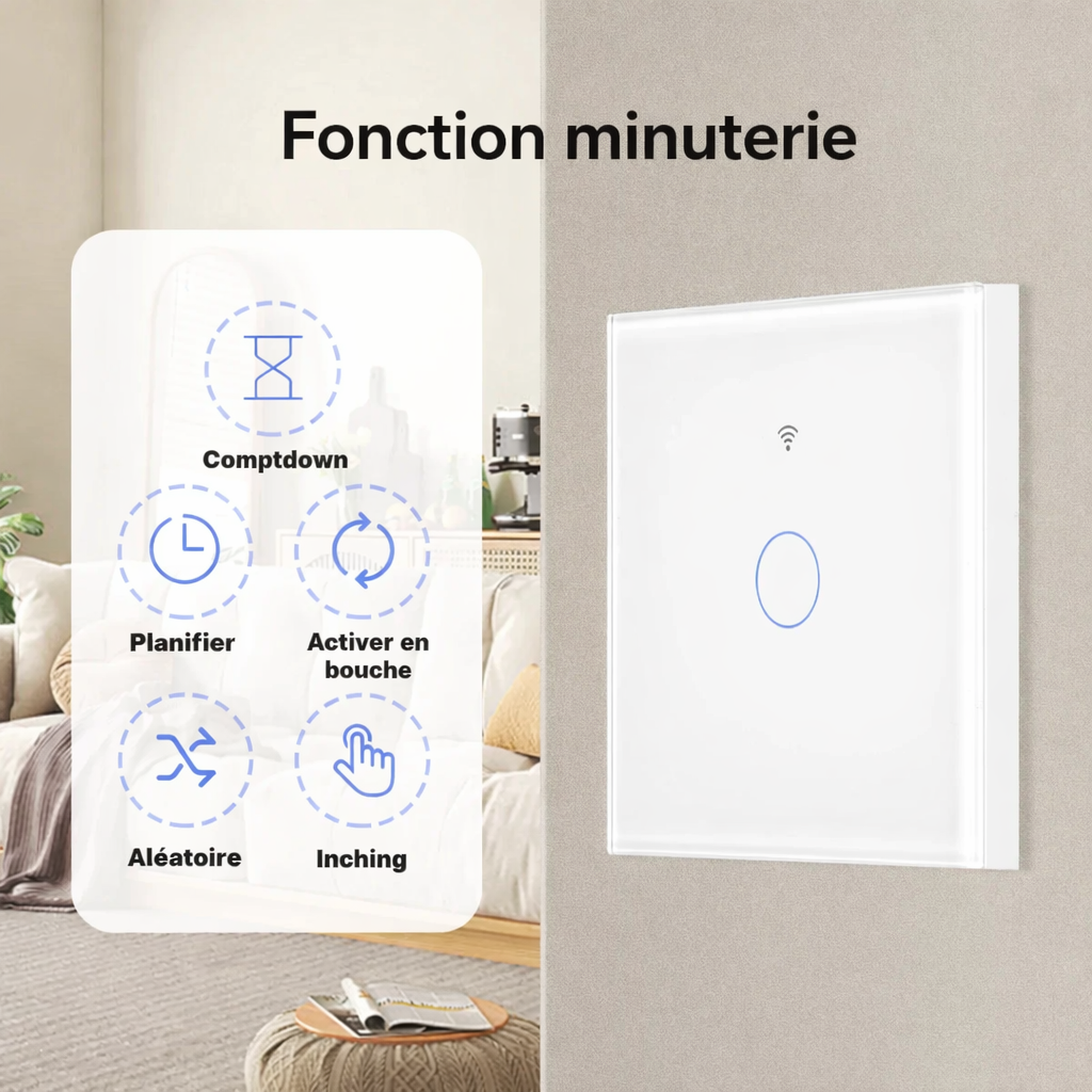 Interrupteur WiFi minuterie application