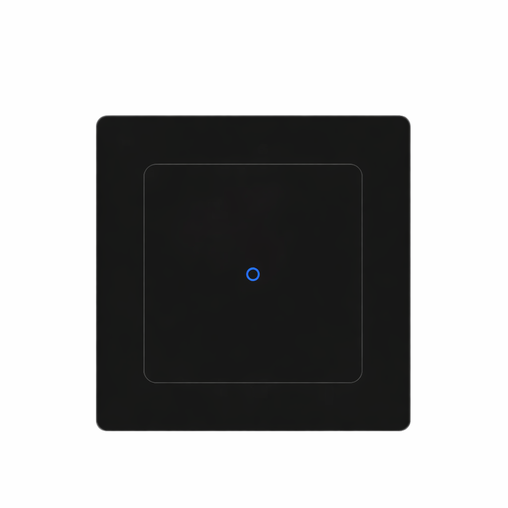 Interrupteur Wi-Fi Noir Absolu à un canal NéoGrid Essential.