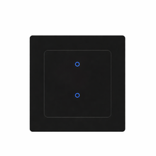 Interrupteur Wi-Fi Noir Absolu à deux canaux NéoGrid Essential.