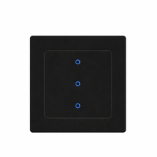 Interrupteur Wi-Fi Noir Absolu à trois canaux NéoGrid Essential.
