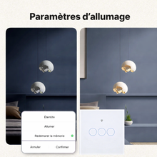 Interrupteur WiFi parametres allumage
