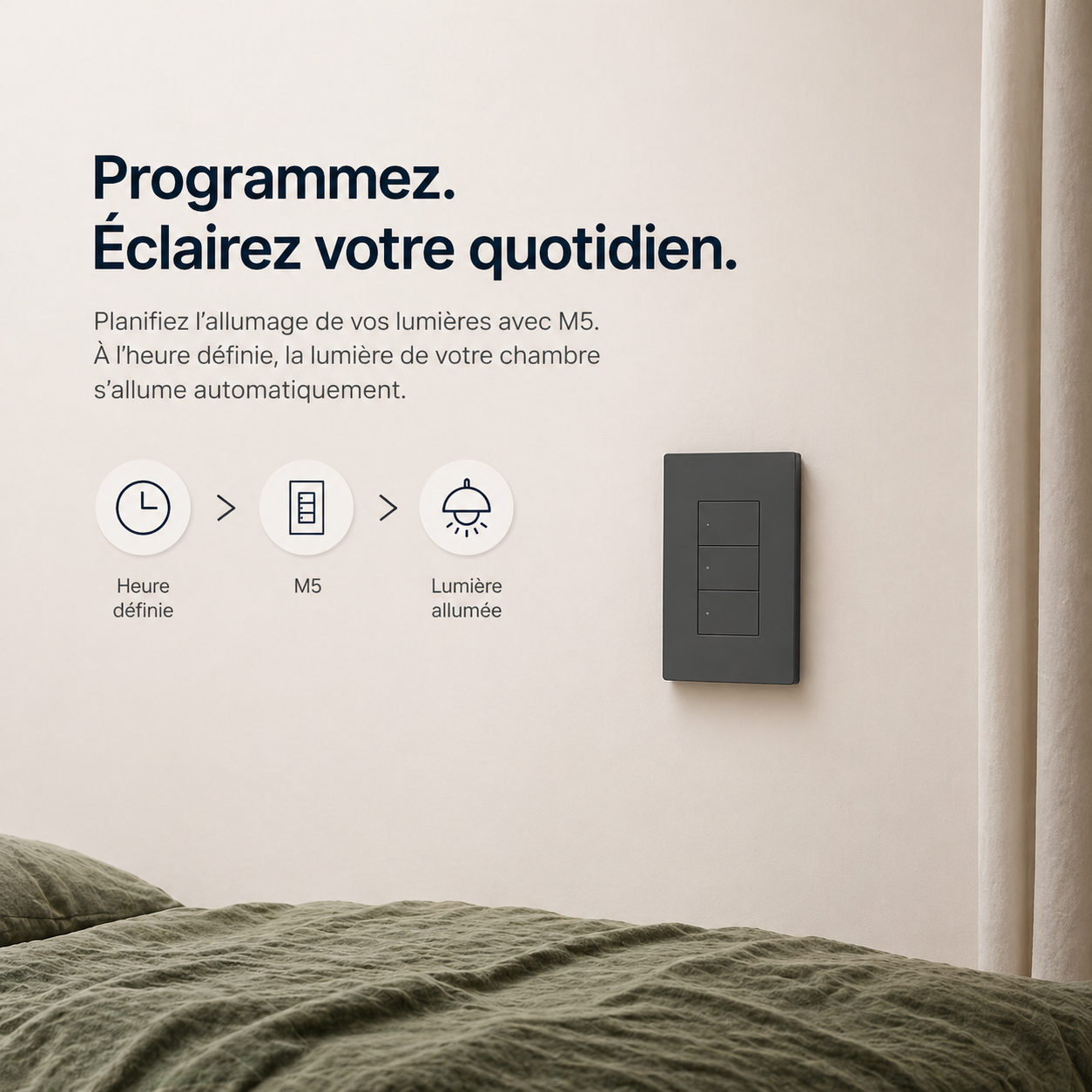 Programmation lumiere avec interrupteur WiFi