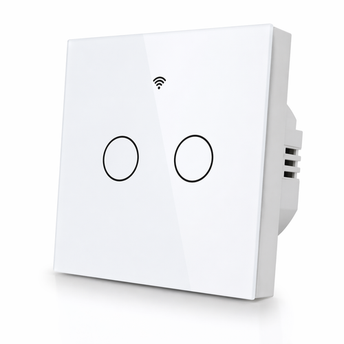 Interrupteur WiFi blanc 2 boutons