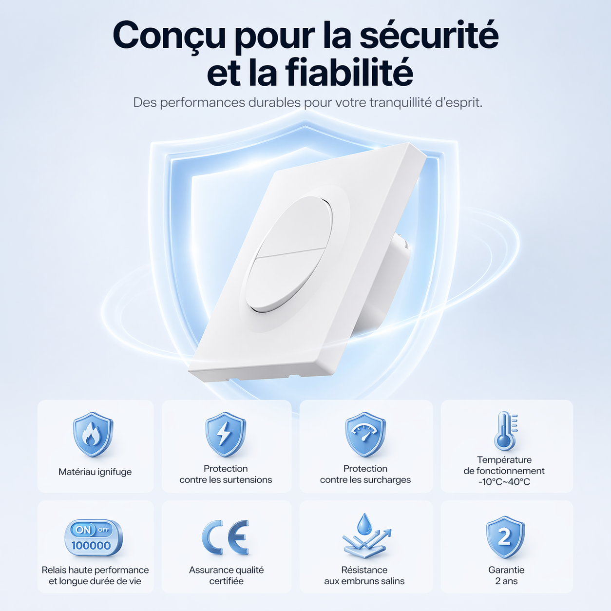 Securite et fiabilite interrupteur WiFi