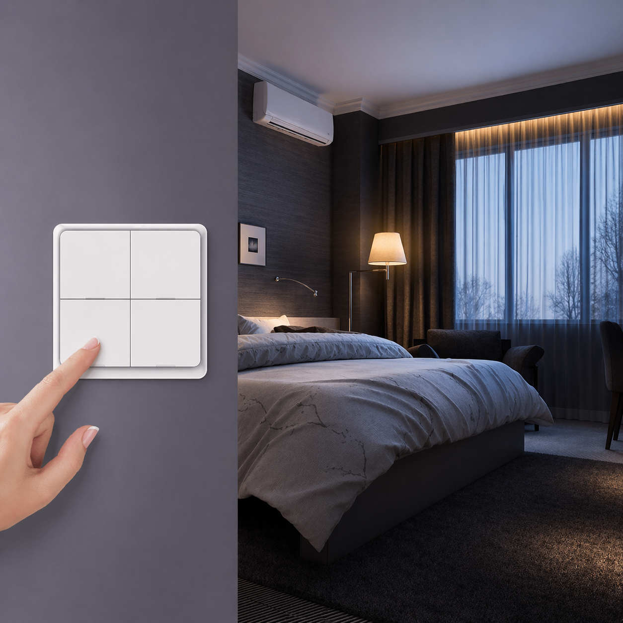 Interrupteur Zigbee chambre a coucher