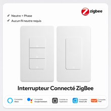 Interrupteur connecte Zigbee compatible assistants