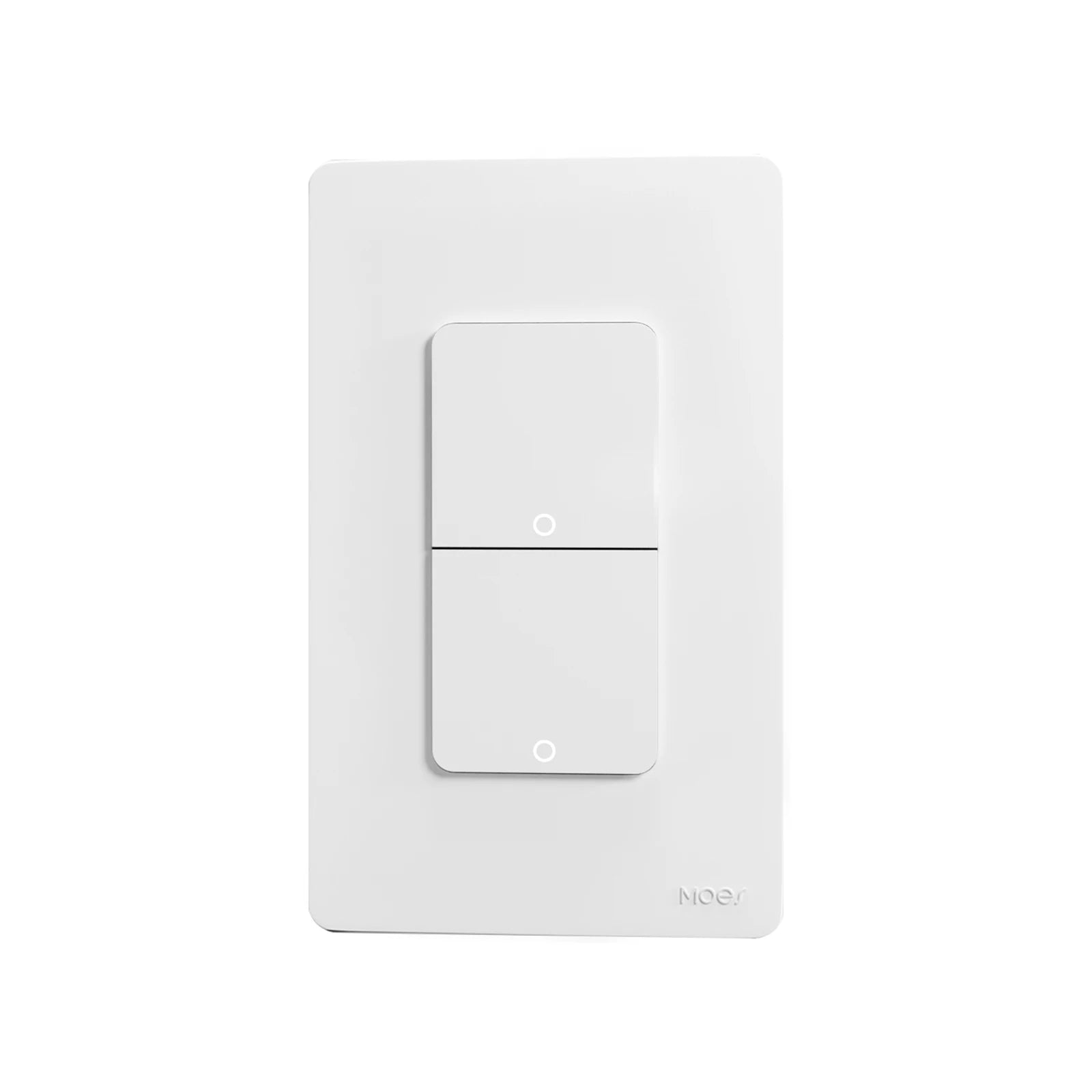 NéoPush Hybrid blanc deux canaux avec double commande murale ZigBee.