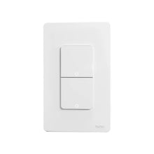 Interrupteur Zigbee encastrable blanc a 2 boutons