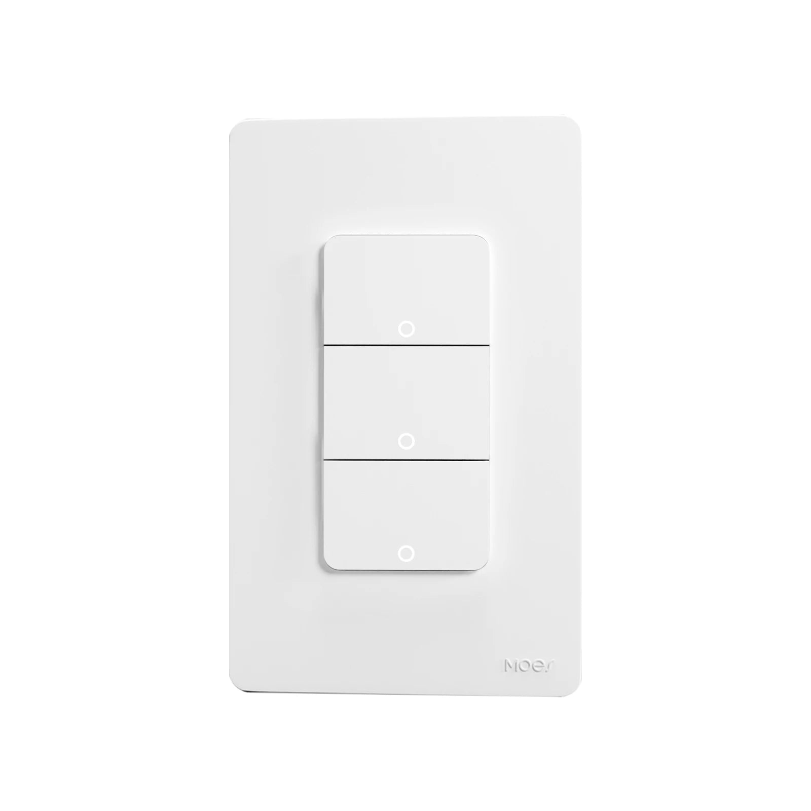 Interrupteur Zigbee encastrable blanc a 3 boutons