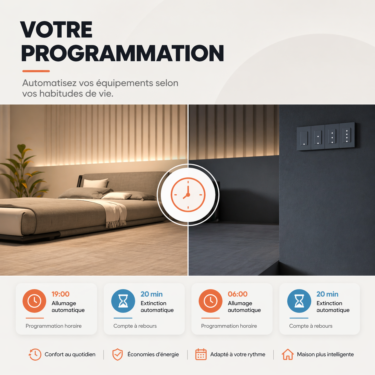 Interrupteur Zigbee programmation automatique