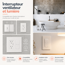 Interrupteur Zigbee ventilateur et lumiere