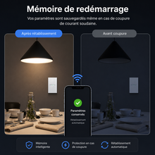 NéoBeam Essential conserve les paramètres après coupure de courant.