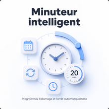NéoMatter Comfort avec minuteur intelligent pour programmer l’éclairage automatiquement.