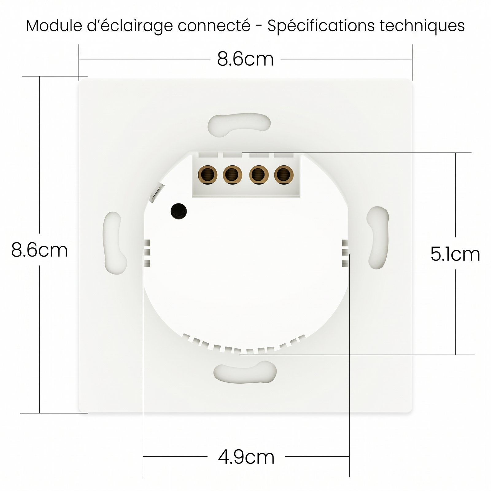 Module eclairage connecte dimensions