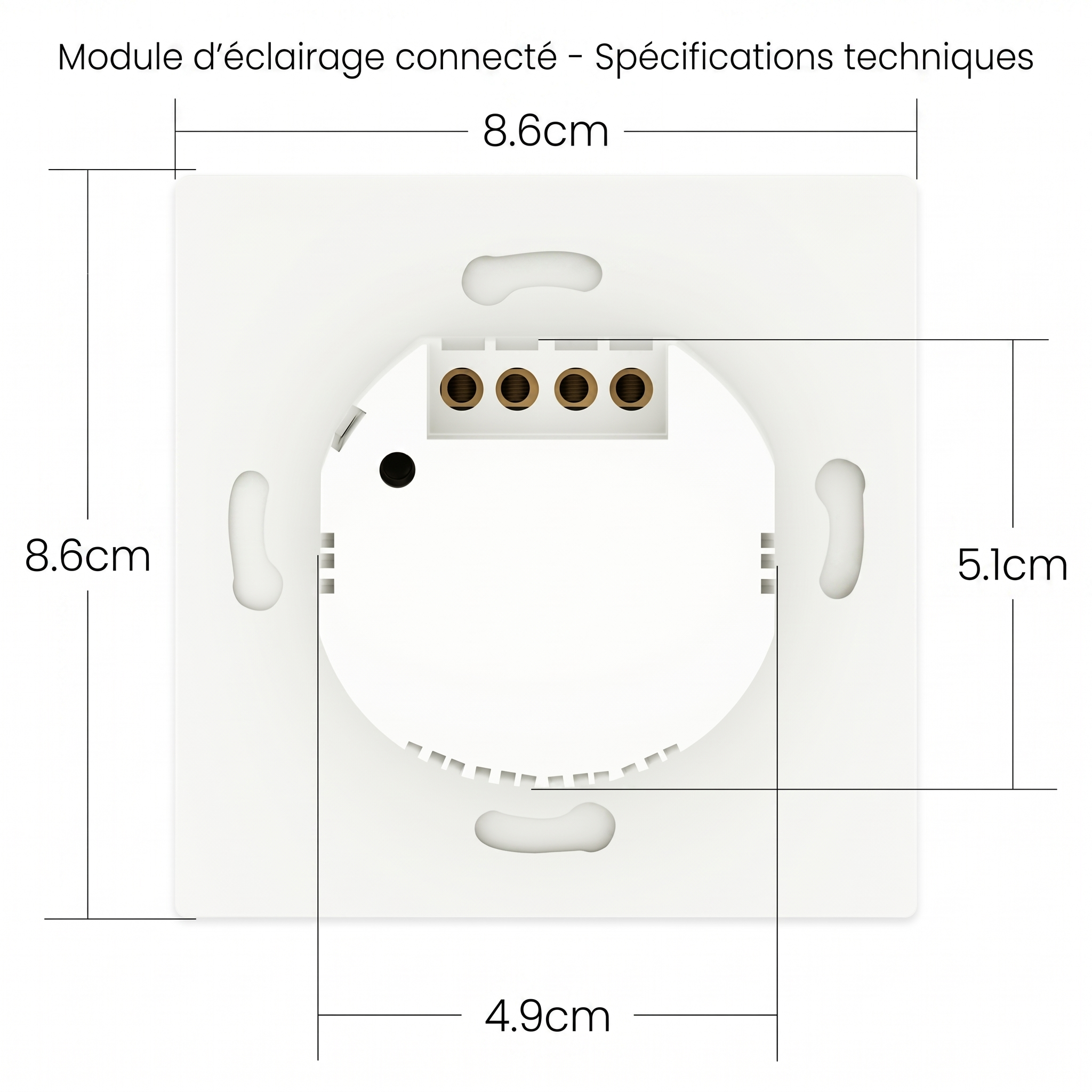 Module eclairage connecte dimensions