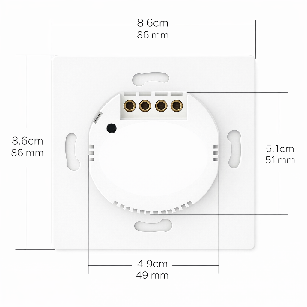 Module interrupteur dimensions rond