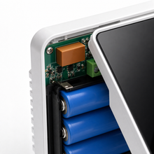 Internal battery compartment and connection detail of the NéoAir Essential thermostat