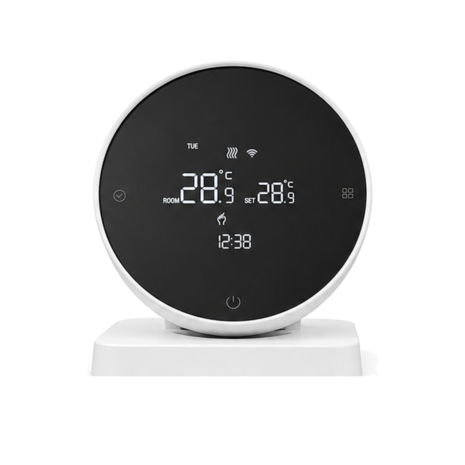 Thermostat Wi-Fi NéoAir RF Essential vue de face sur fond blanc
