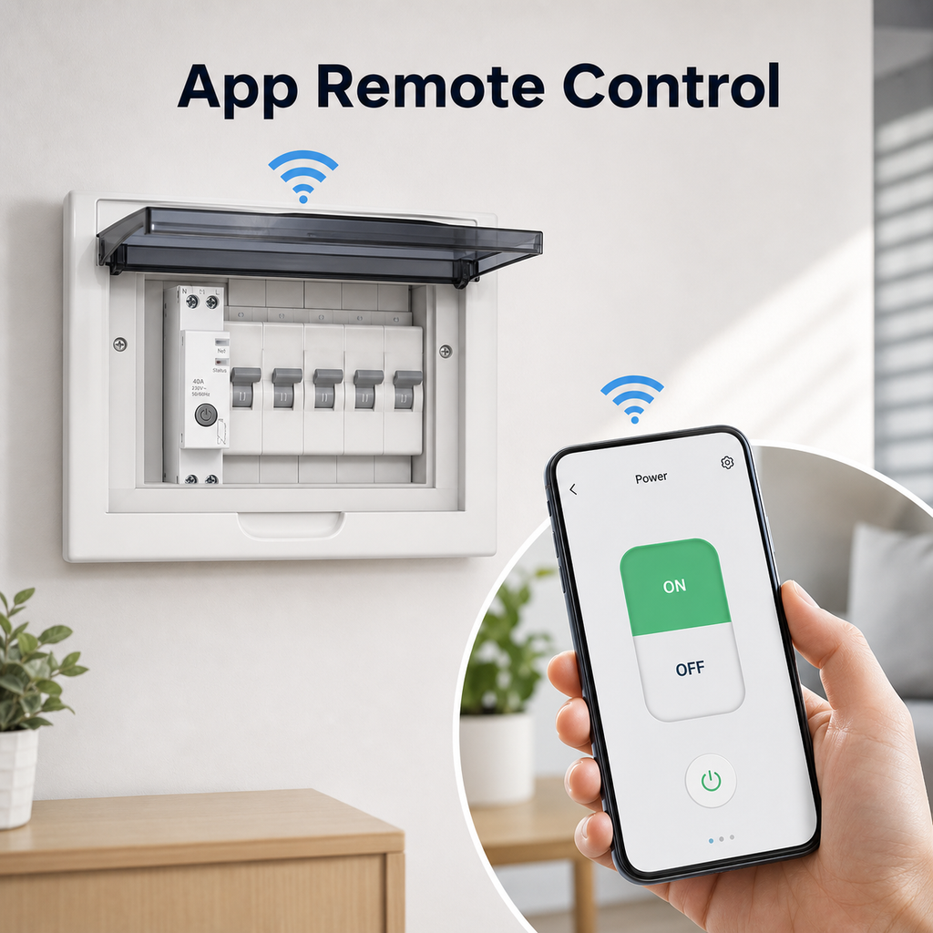 Generic app remote control screen for WiFi smart circuit breaker