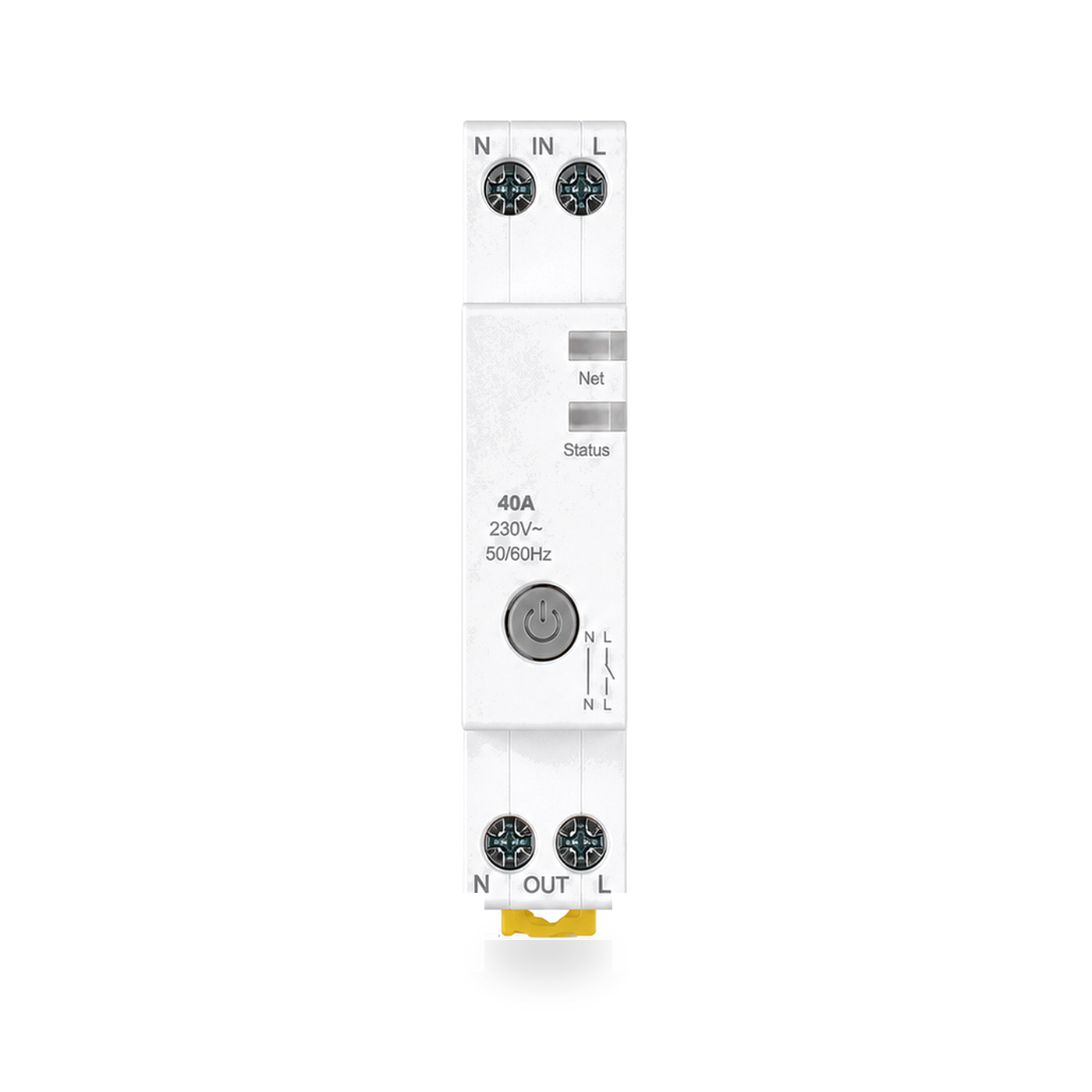 NeoBreaker 40 Comfort disjoncteur Wi-Fi 40A vue frontale sur fond blanc