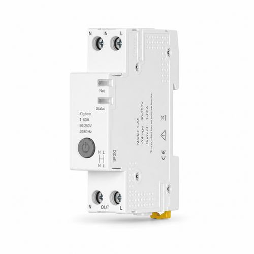 NeoBreaker 63 Comfort ZigBee 63A circuit breaker upright studio packshot on white background
