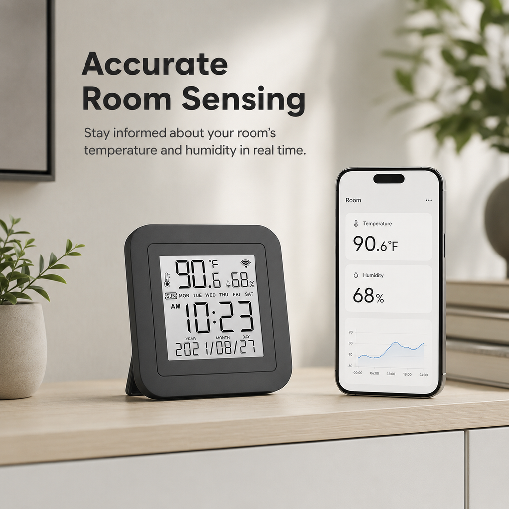Accurate room sensing scene for smart IR climate remote