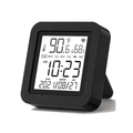 D?tail ?cran temp?rature et humidit? de la t?l?commande IR Wi-Fi Neobridge sur fond blanc