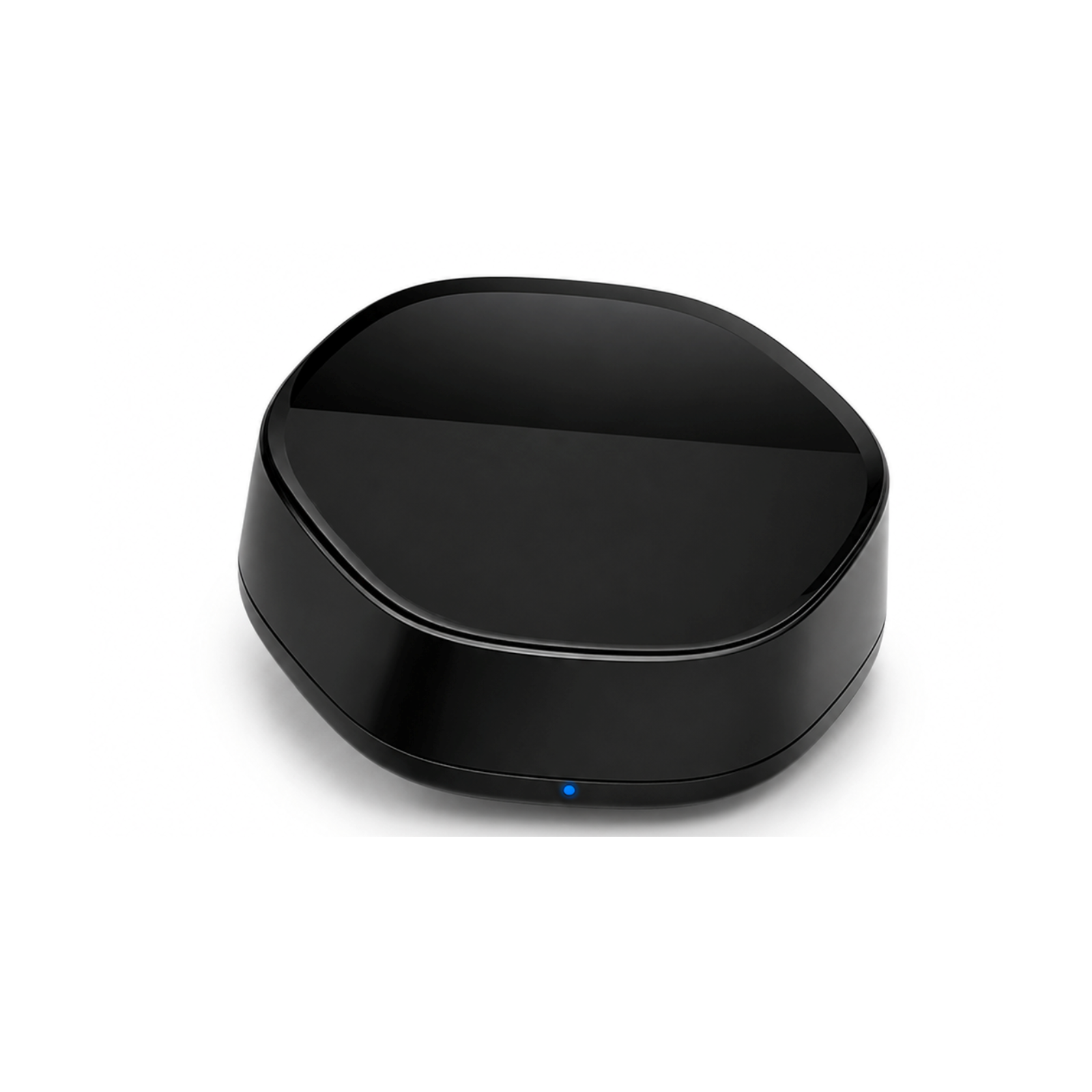 Passerelle Wi-Fi ZigBee et infrarouge noire sur fond blanc