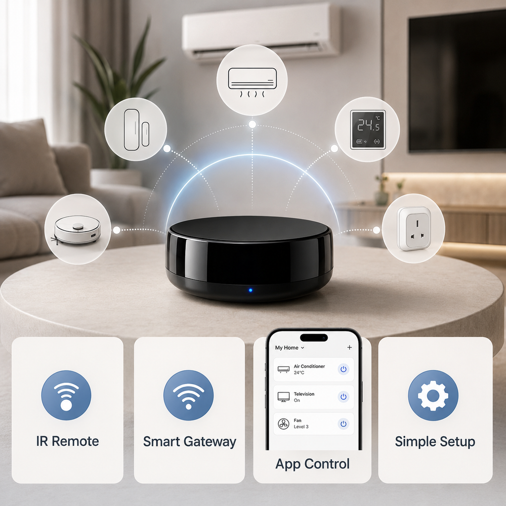 Smart home IR remote gateway overview for connected devices