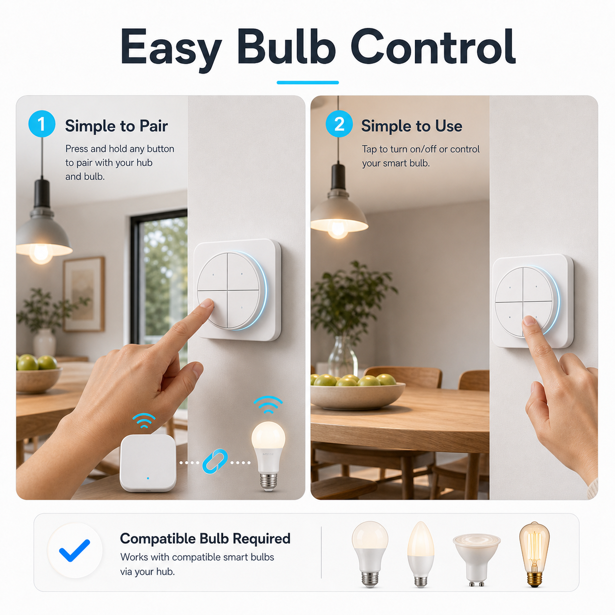 NéoButton Orb 4-en-1 Pro easy bulb control