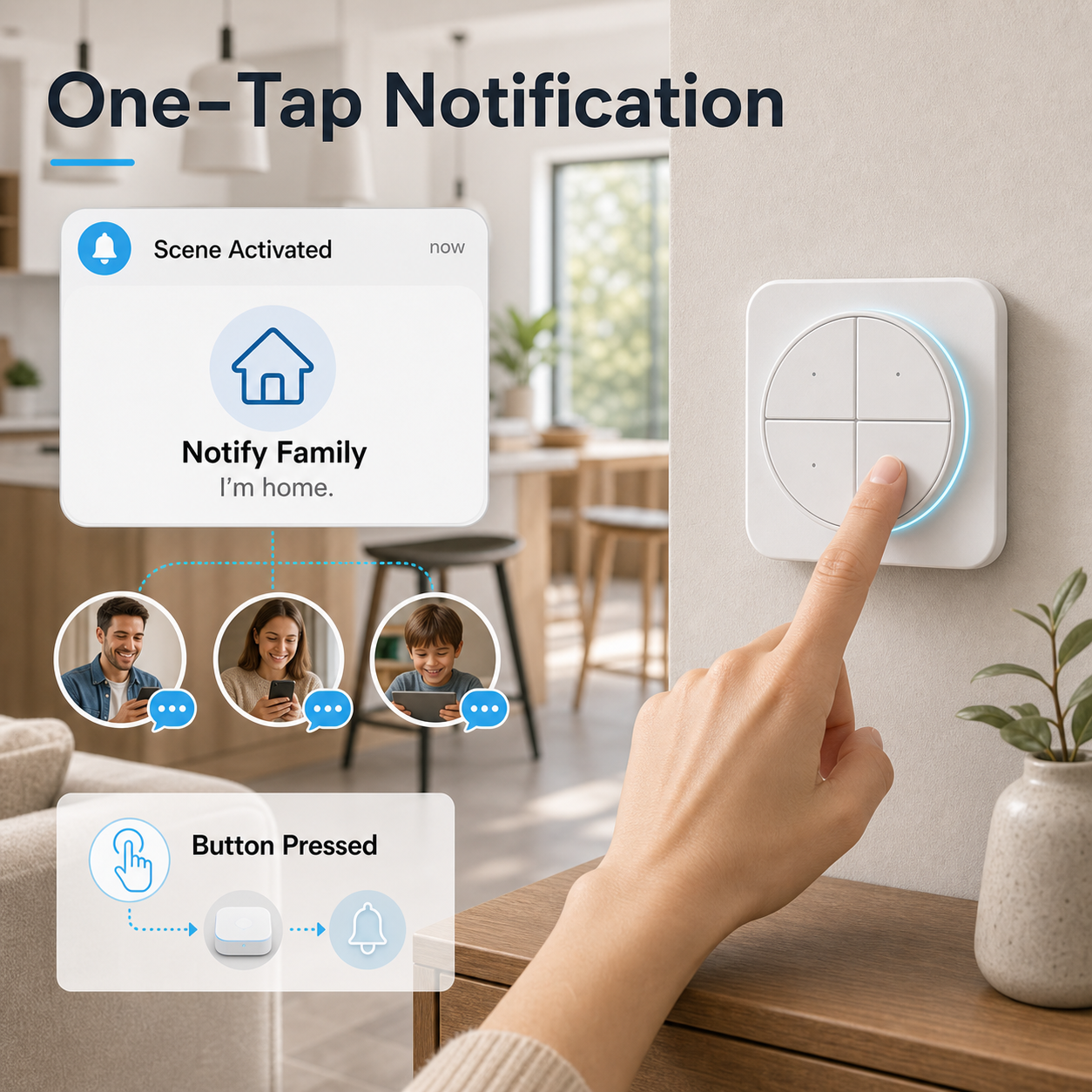 NéoButton Orb 4-en-1 Pro one tap notification