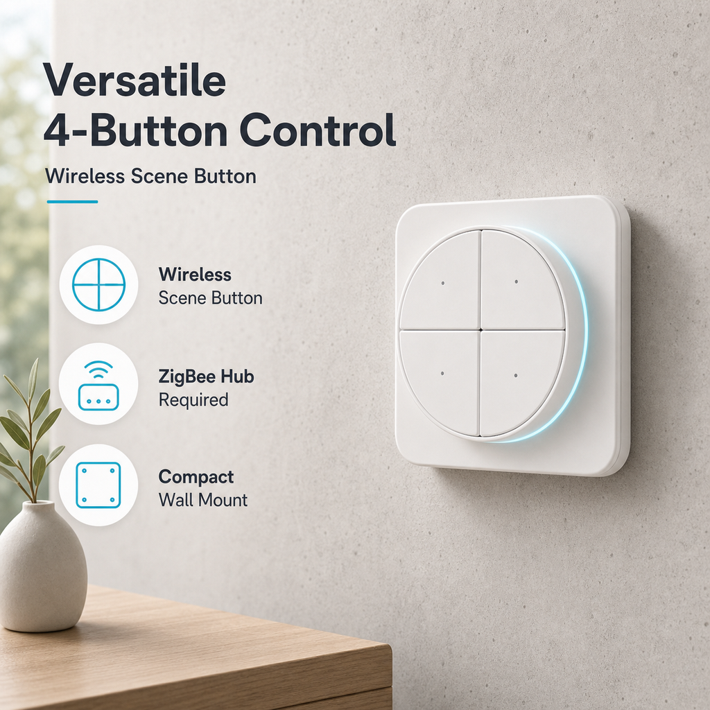 NéoButton Orb 4-en-1 Pro versatile four button wireless control