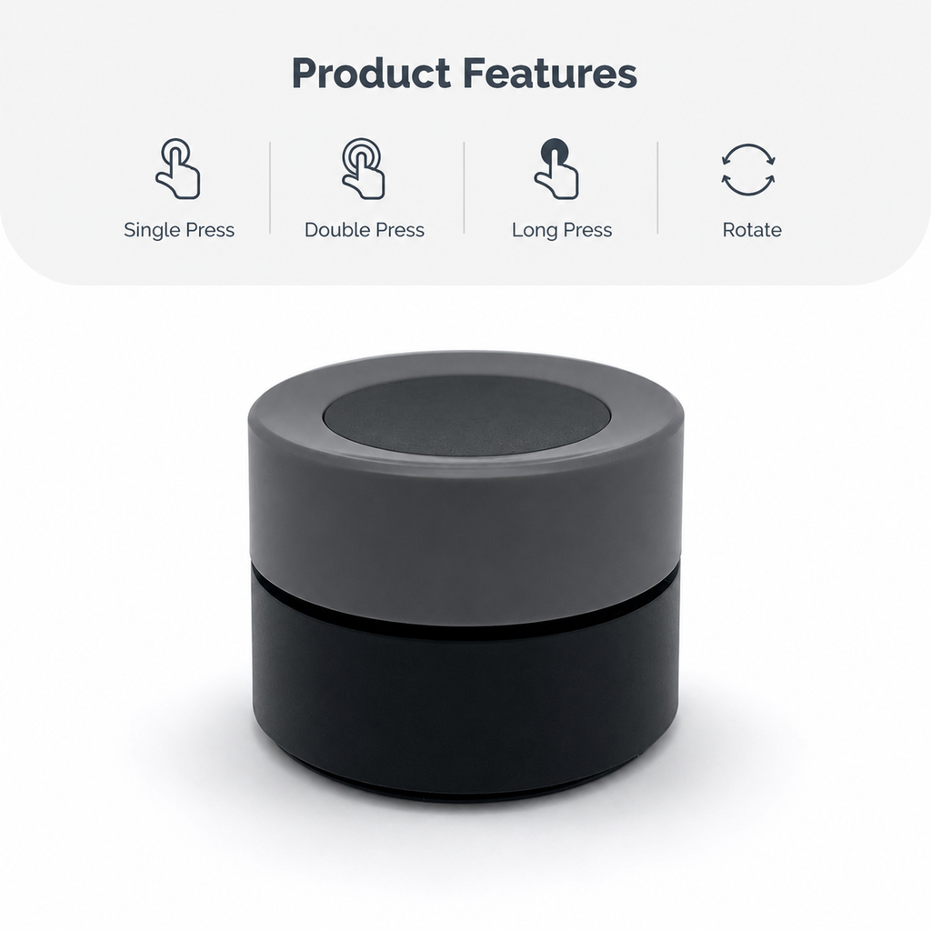 Clean product overview for smart knob scene button
