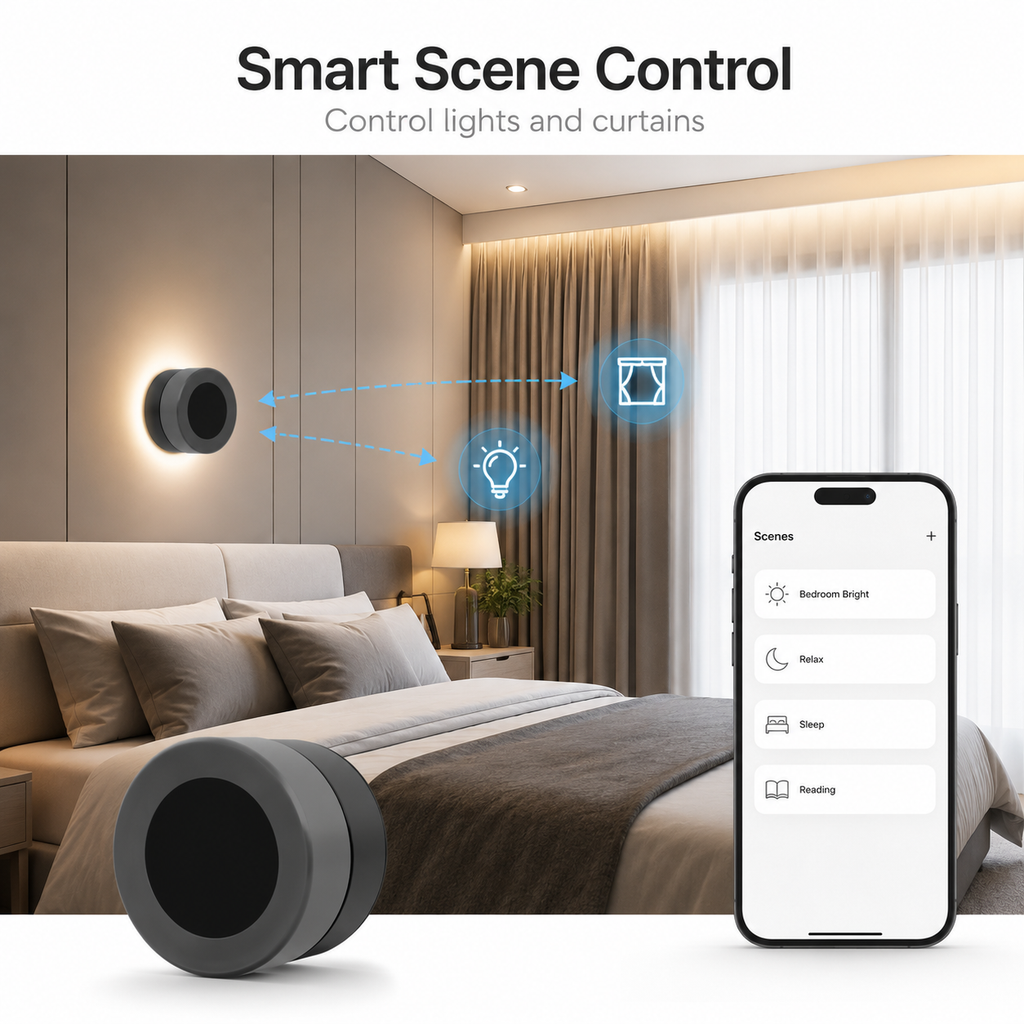 Scenario mode and remote feature visual for smart scene button
