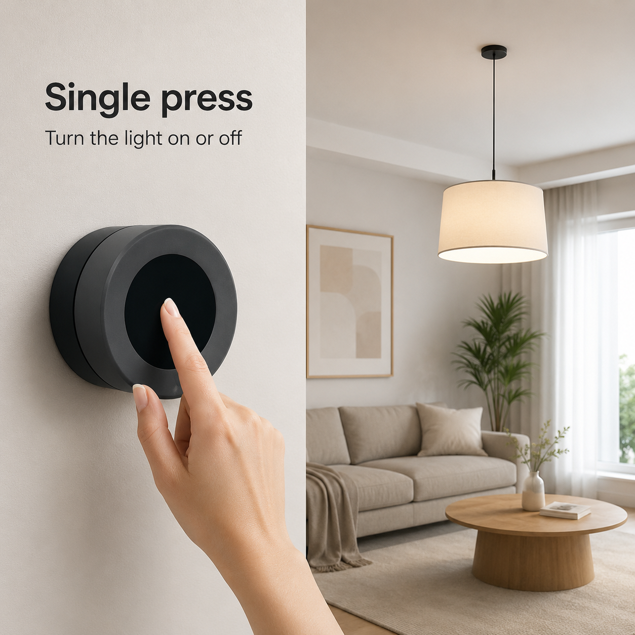 Single press light control for ZigBee bulb