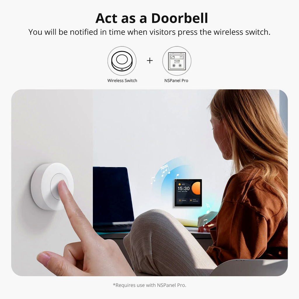 NéoButton Scene ZigBee Pro doorbell notification use case