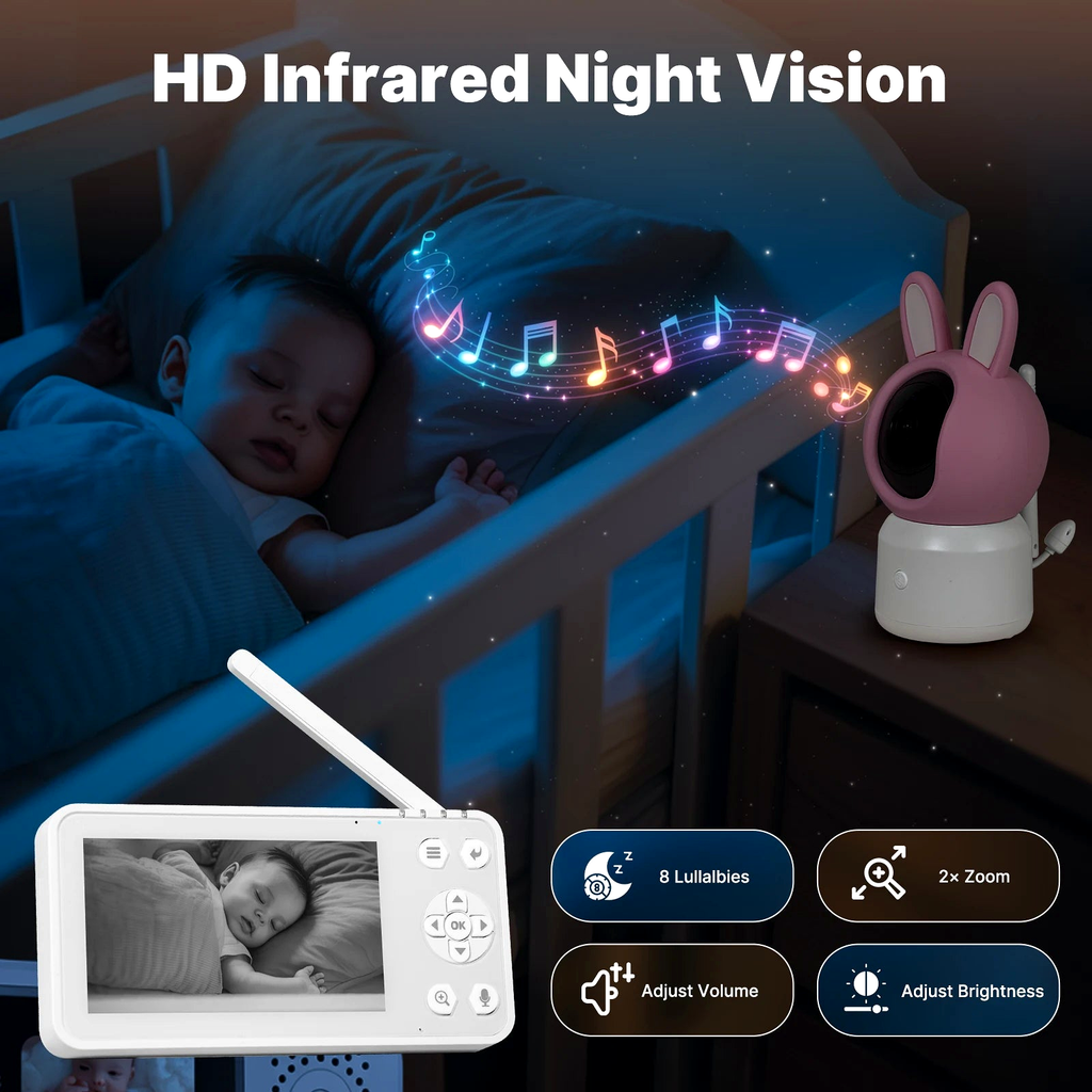 NéoCam Baby Comfort regenerated night vision image