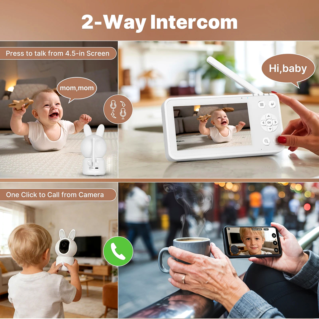 NéoCam Baby Comfort regenerated two-way intercom image